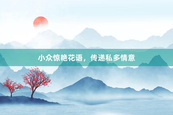 小众惊艳花语，传递私多情意